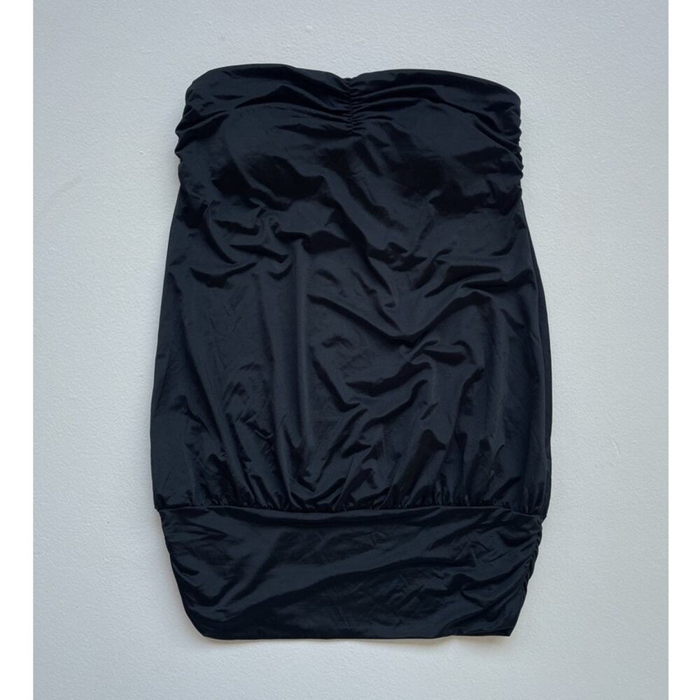 Vtg Y2K Forever 21 Black Stretchy Long Tube Top M · Indie Sleaze · 2000s · Emo